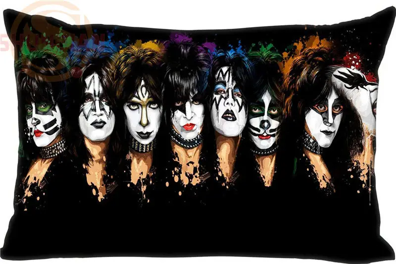 Custom Pillowcase kiss band rectangle Zipper Pillow Throw Pillow Case