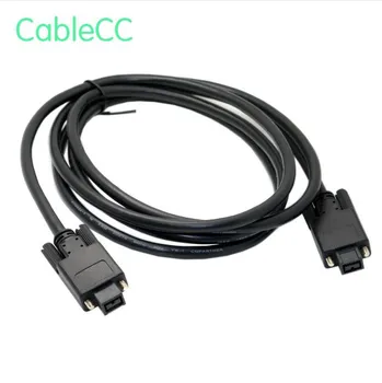 

Cablecc ilink Firewire 800 IEEE 1394 9Pin Plug to 9Pin Screw Type Mount Camera Cable 1.8m