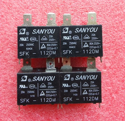 

10pcs/lot SFK-112DM 12V 20A 250VAC Power Relay