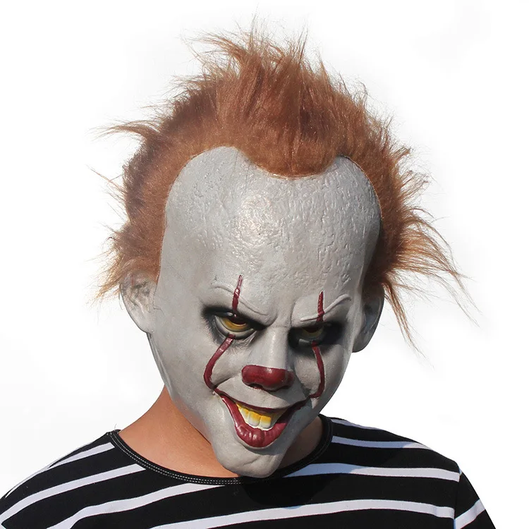 

Stephen King's It Pennywise Mask Movie Full Head Latex Halloween Scary Mask Cosplay Clown Party Joker Mask Prop