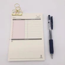 10*15 см 60 страниц, чтобы сделать список спиральных бумажных дневных плана блокнот для планирования. Школьный офисный канцелярский блокнот для заметок