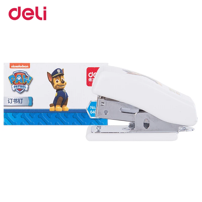 Deli Paw patrol мини степлер набор канцелярских принадлежностей мультфильм милый ученик безопасности переплет машина для подарок для офиса и школы