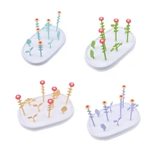 Сушилка для бутылочек в форме цветка держатель для детской бутылочки съемные сушильные стеллажи Портативная сушилка для детских бутылочек сушилка для хранения сушки