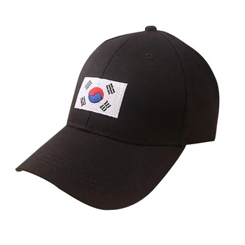 

15PCS/LOT SINGYOU Fashion Korea Flag Hat Cotton Casual Baseball Cap Men Women Hip Hop Snapback Hat Casquette Gorras