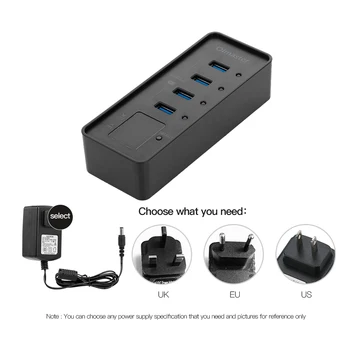 

OImaster 4 Ports USB3.0 Hub 5Gbps High Speed Hub Fast Charging USB3.0 Splitter for Laptop for Windows/XP/Linux/Mac/Mix