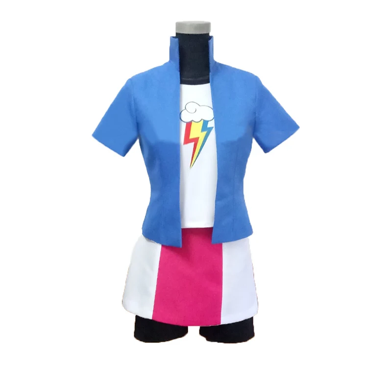 

Friendship Is Magic Rainbow Dash Cosplay Costume with accessory
