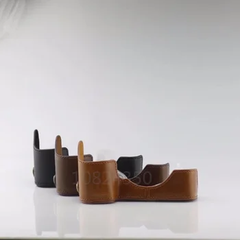 

Leather DSLR Camera Bag Handmade Bag Camera Half Body Cover For Sony A7R III A7III A9 A7R Mark III