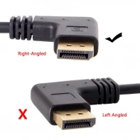 DisplayPort Display Port Male to Female 90 градусов правый вниз угловой Удлинительный кабель DP 015 RI| |
