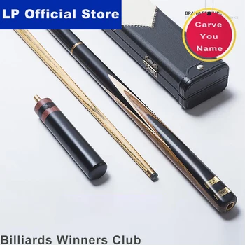 

LP Billiard Cue Handmade 3/4 Piece Snooker Cue Kit with Case with 6'' Extension Gentleman Snooker Stick Cue 10mm Tip with Gifts