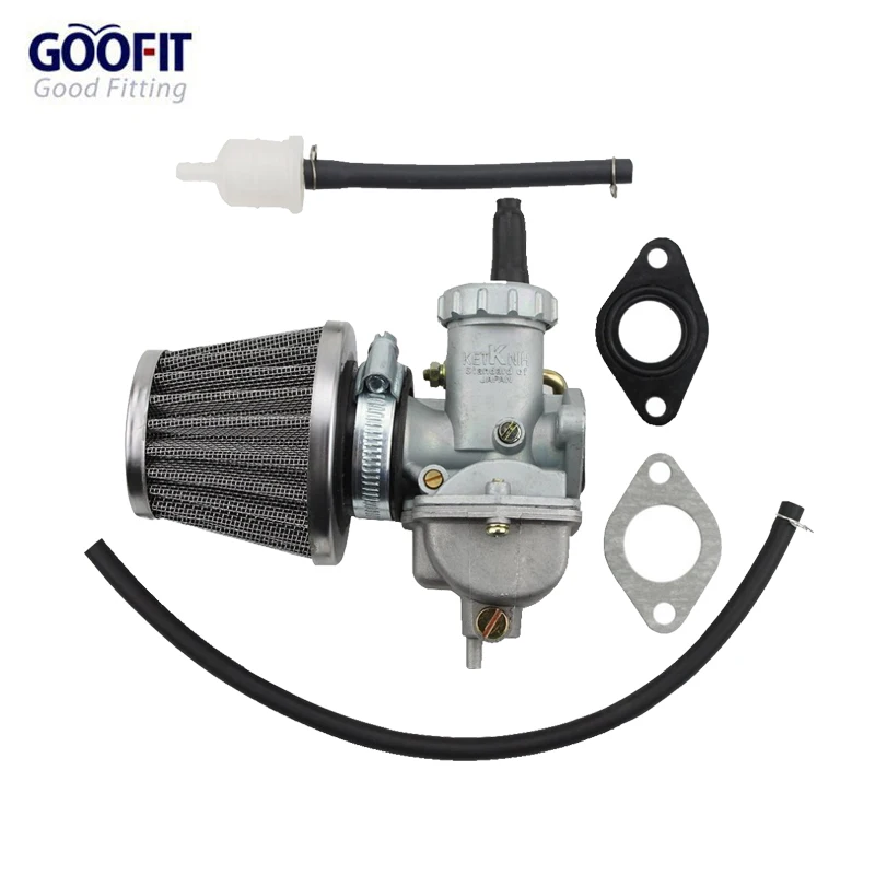 GOOFIT 17 мм Карбюратор с 34 мм воздушный фильтр для XR80 XR80R XR 80 Carb в сборе w/Группа воздушного фильтра-43