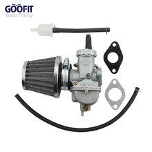 GOOFIT 17 мм Карбюратор с 34 мм воздушный фильтр для XR80 XR80R XR 80 Carb в сборе w/Группа воздушного фильтра-43