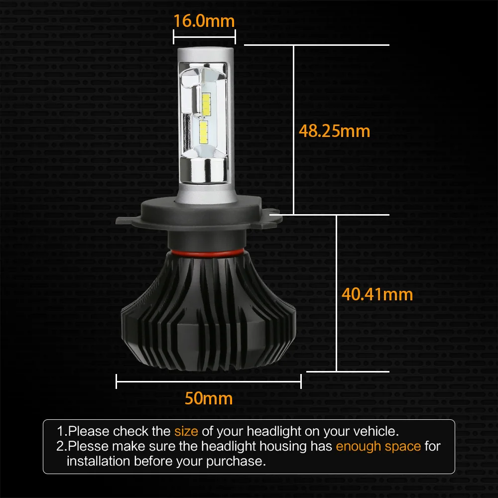 Zdatt H7 светодиодный головной светильник H11 H4 12V светодиодные лампы 80 Вт 8000Lm H8 H9 H1 9005 HB3 9006 H3 со светодиодными кристаллами для автомобиля светодиодный светильник лампа яркая лампа авто 6000K