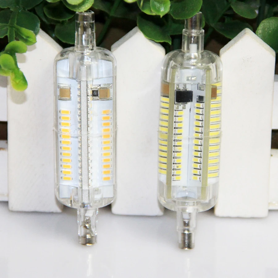 R7S светодиодный светильник 10 Вт 78 мм 15 118 SMD3014 кукурузная лампа из силикагеля