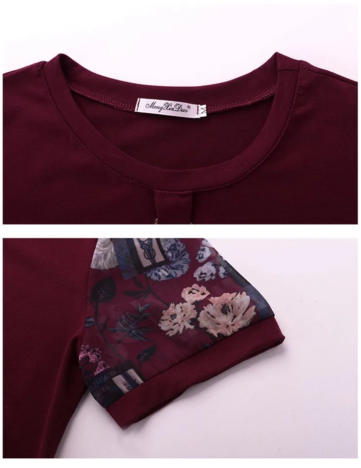 2018 New Summer Women Blouse Print Patchwork Short Sleeve Womens Tops And Blouses Casual Shirt Plus Size Tops Blusas Feminine (9)