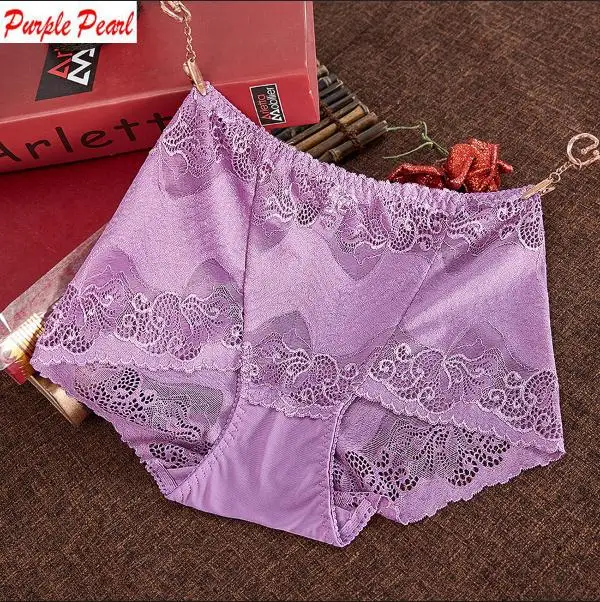 KJ030 женские сексуальные кружевные трусики, модное высококачественное мягкое удобное нижнее белье, женские пикантные трусики-брифы Calcinhas - Цвет: Bean purple