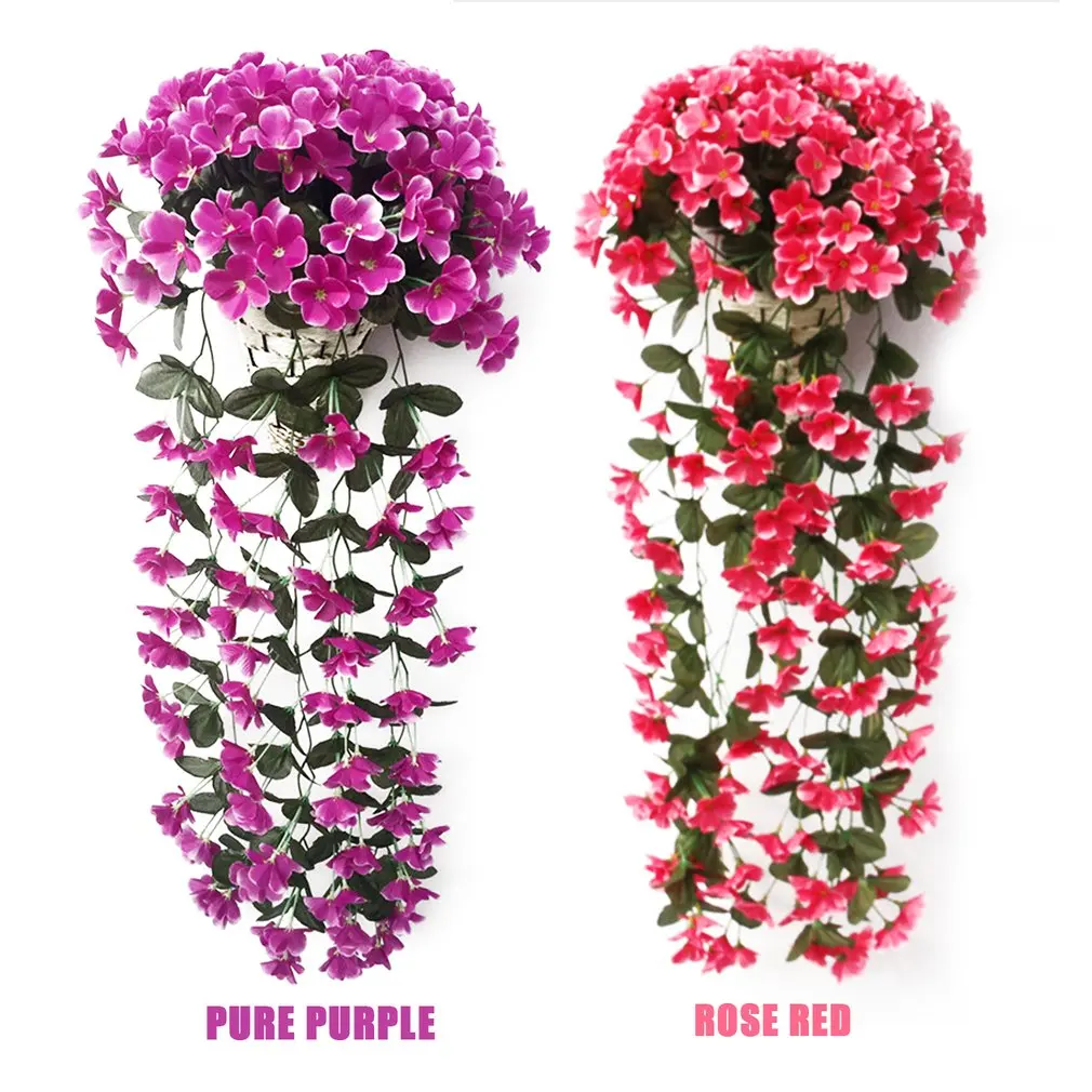 4.5cm Simulation Violet Wisteria Basket Artificial Flowers For Home