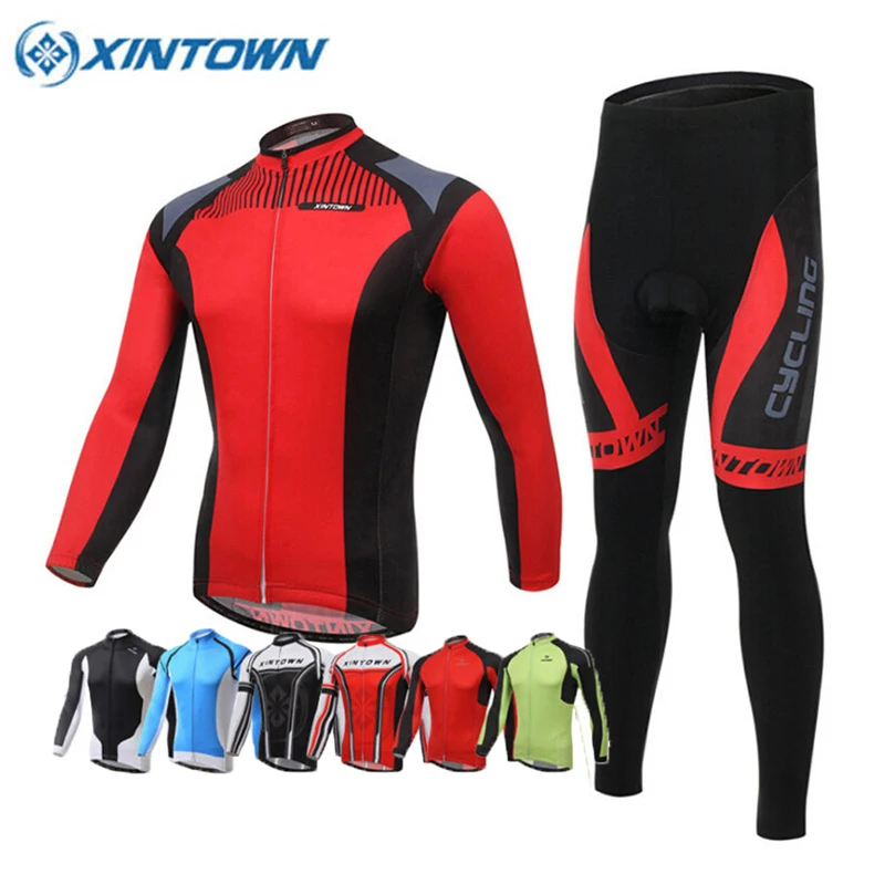 XINTOWN 2018 Cycling Jersey Long Sleeve Men Women MTB Bike Clothing Bicycle Sportswear Clothes