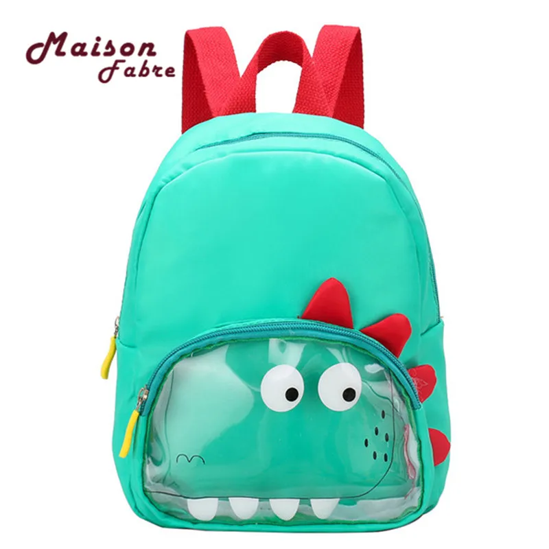

Child Fashion Casual Wild Shoulder Bag Simple Solid Color Travel Backpack Zipper Nylon Square Satchels
