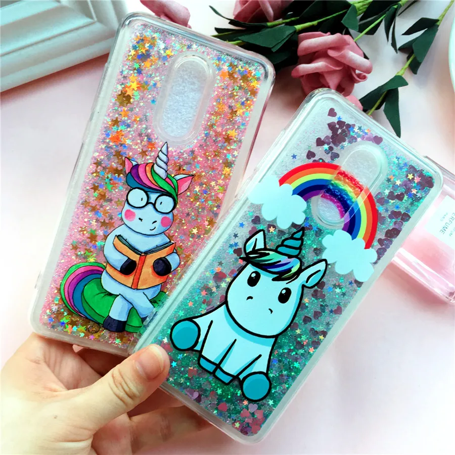 Redmi 6A Case on for Xiaomi Redmi 6 6A 5 Plus 5A Note 5A Cover Redmi Note 5 Pro Note 4X Fundas Unicorn Soft Liquid Phone Cases