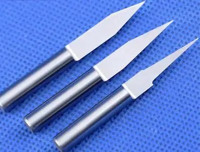 

10pc/set 30 Angle Tip-0.1, 0.2, 0.3, 0.4, 0.5MM PCB CNC Router V Bit Tungsten Carbide Cutters,3D Router Cutters for Wood Carving