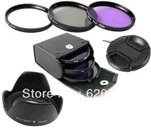 100% GUARANTEE 6 in1 67mm uv+cpl +fld filter+lens hood+lens cap for FOR CANON EOS 7D 50D 5D 60D T3I 18-200MM