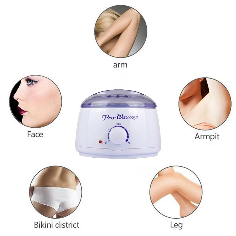 

High Quality Hair Removal Tool Epilator Wax Heater Machine SPA Hand Epilator Feet Paraffin Waxing Machine Sets For Women
