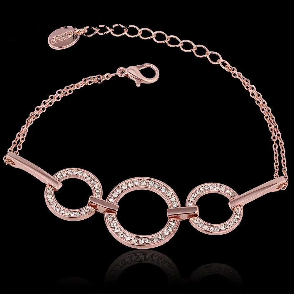 Ювелирные Изделия Браслеты Для Женщин Золото Циркон Браслет Femme Pulseira Masculina INALIS