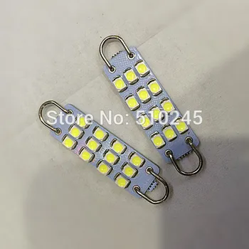 

30x Car led 44mm 12 SMD LED Rigid Loop Festoon 12smd Lights white blue red green Auto led bulbs Free shipping