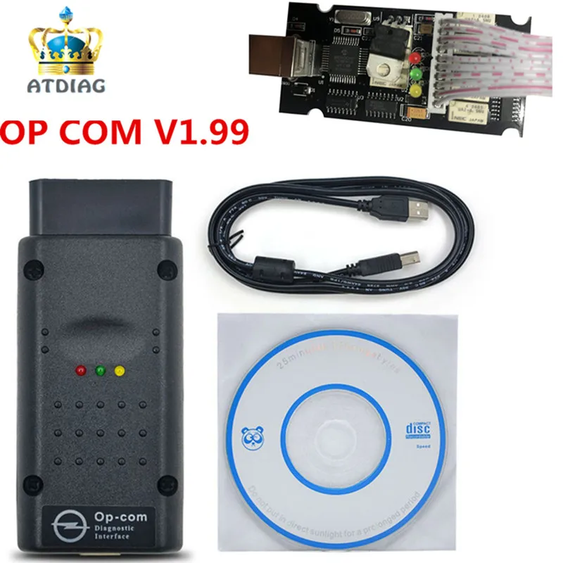 Новейший opcom V1.99 с PIC18F458 FTDI FT232RL чип OBD OBD2 диагностический инструмент для Op-el Op com 1,99 Can Bus диагностический кабель