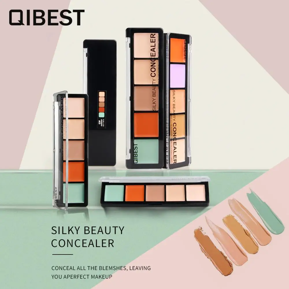 

MIni 5 Colors Face Concealer Camouflage Cream Contour Palette maquillaje profesional foundation paleta Concealer Brightener Hig
