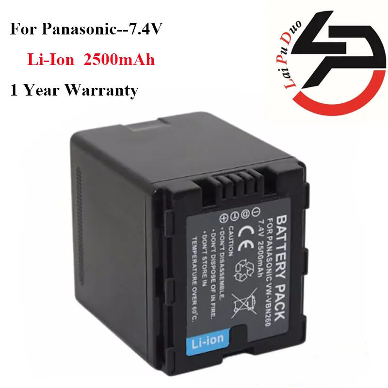 Brand New 2500mah High Quality Replacement Camera Battery For Panasonic Vw-vbn260  Vw-vbn130 Hdc-hs900 Hdc-tm900 Hdc-sd900 Hdc-sd - Digital Batteries -  AliExpress