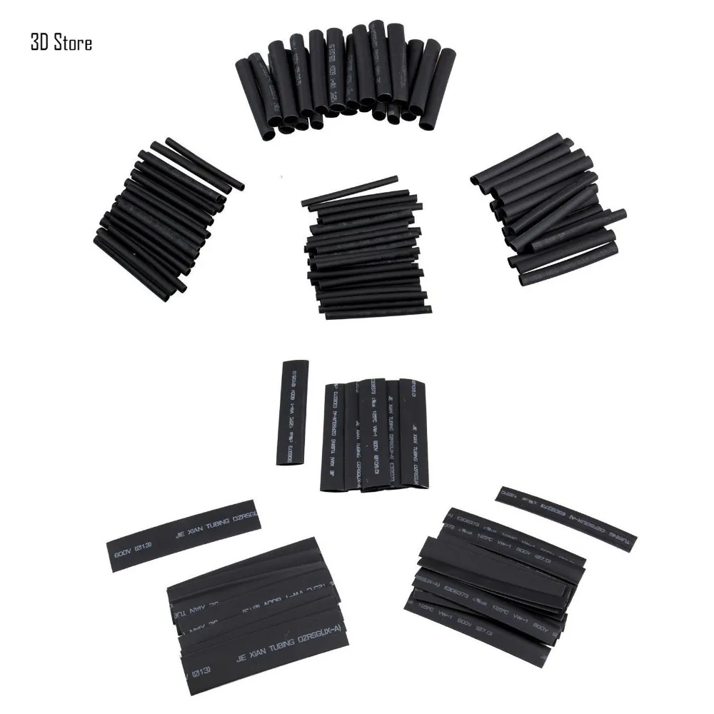 2018 FGHGF Hot New 127Pcs Black Glue Weatherproof Heat Shrink Sleeving Tubing Tube Assortment Kit | Обустройство дома
