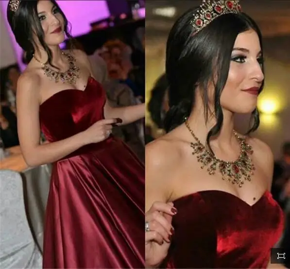 Праздничное платье халат de Soiree Abendkleider арабский бордовый линии Ruched бархат ткань мать невесты платье вечерние платья