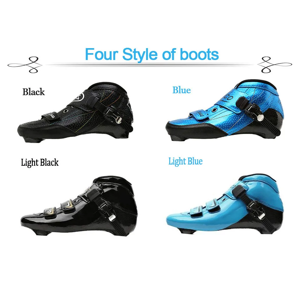 4 عجلات التزلج على الجليد سرعة Patines زلاجات بعجلات مضمنة زيكو المهنية سباق التزلج على الجليد للأطفال الكبار Patins SH52