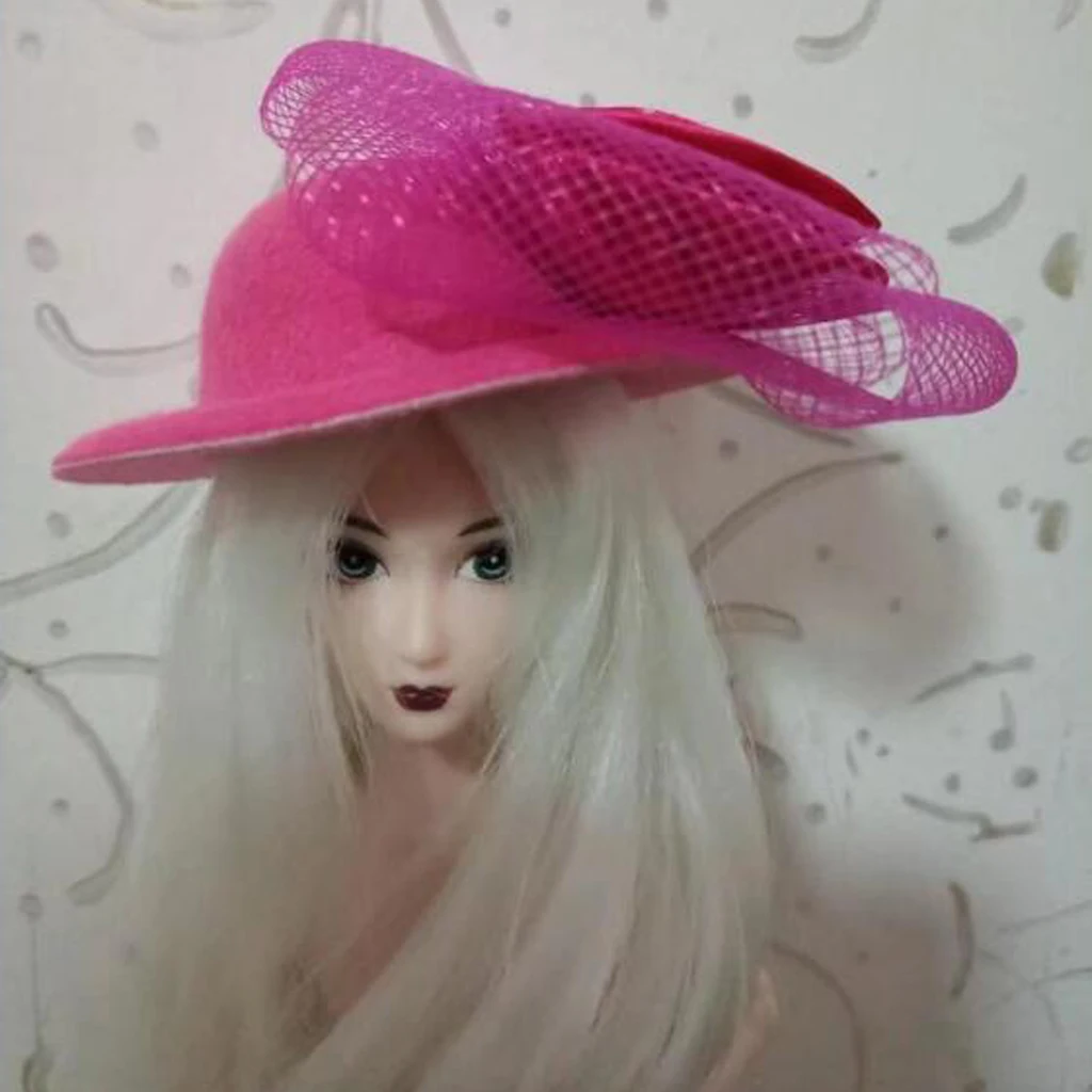  6Pcs Vintage Millinery Hat Cap for 28-30cm   Doll Baby Girls Clothing Clothes Accessories