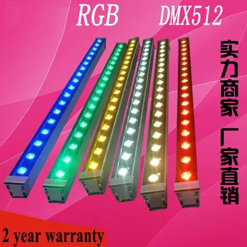 

Free shipping DMX512 RGB 36W LED rigid strip light / LED Wall Washer light / LED landscape / decorative lighting