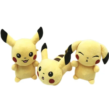 

12 Pieces 8" 20 cm Plush Toys Standing Running Smiling Pikachu Eevee Espeon Vaporeon Flareon Stuffed Animal Soft Dolls Kids Gift