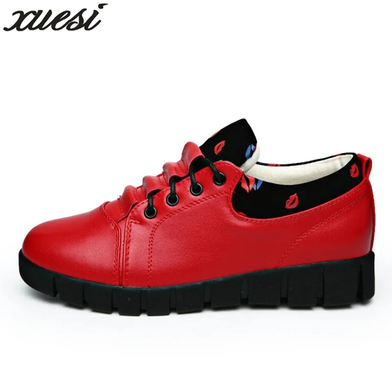 Xuesi 2018 Демисезонный Женские туфли-лодочки кожа Дамская обувь Zapatillas Mujer