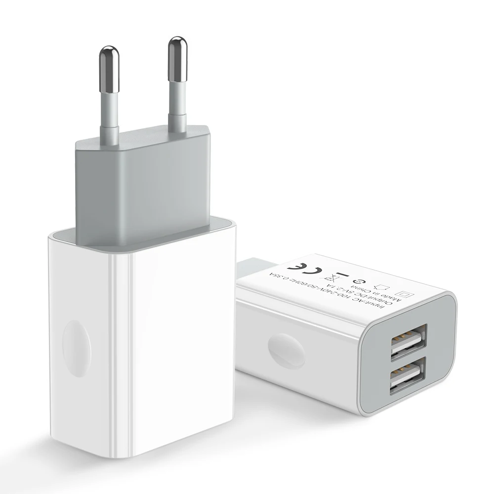 EU USB Charger For iPhone X 10 8 For iPad Fast Wall Charger 5V 2.1A