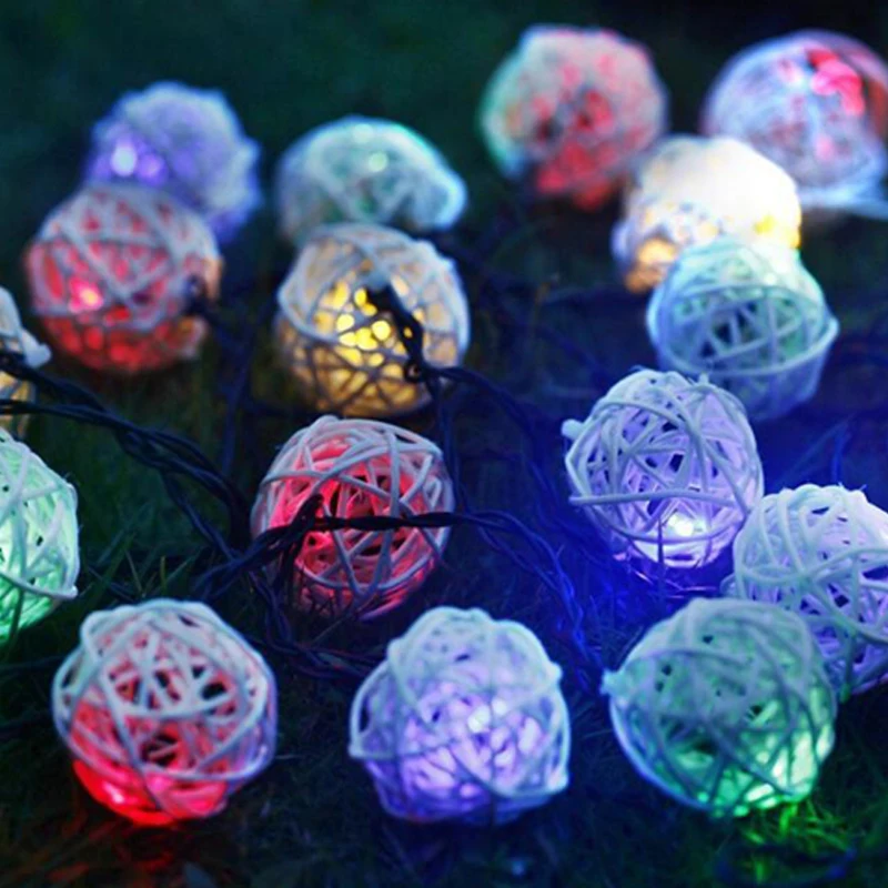 Led Solar Powered Most Popular Globe Fairy Lights for Outdoor Garden Christmas Decoration Sepak takraw light Christmas string (9)