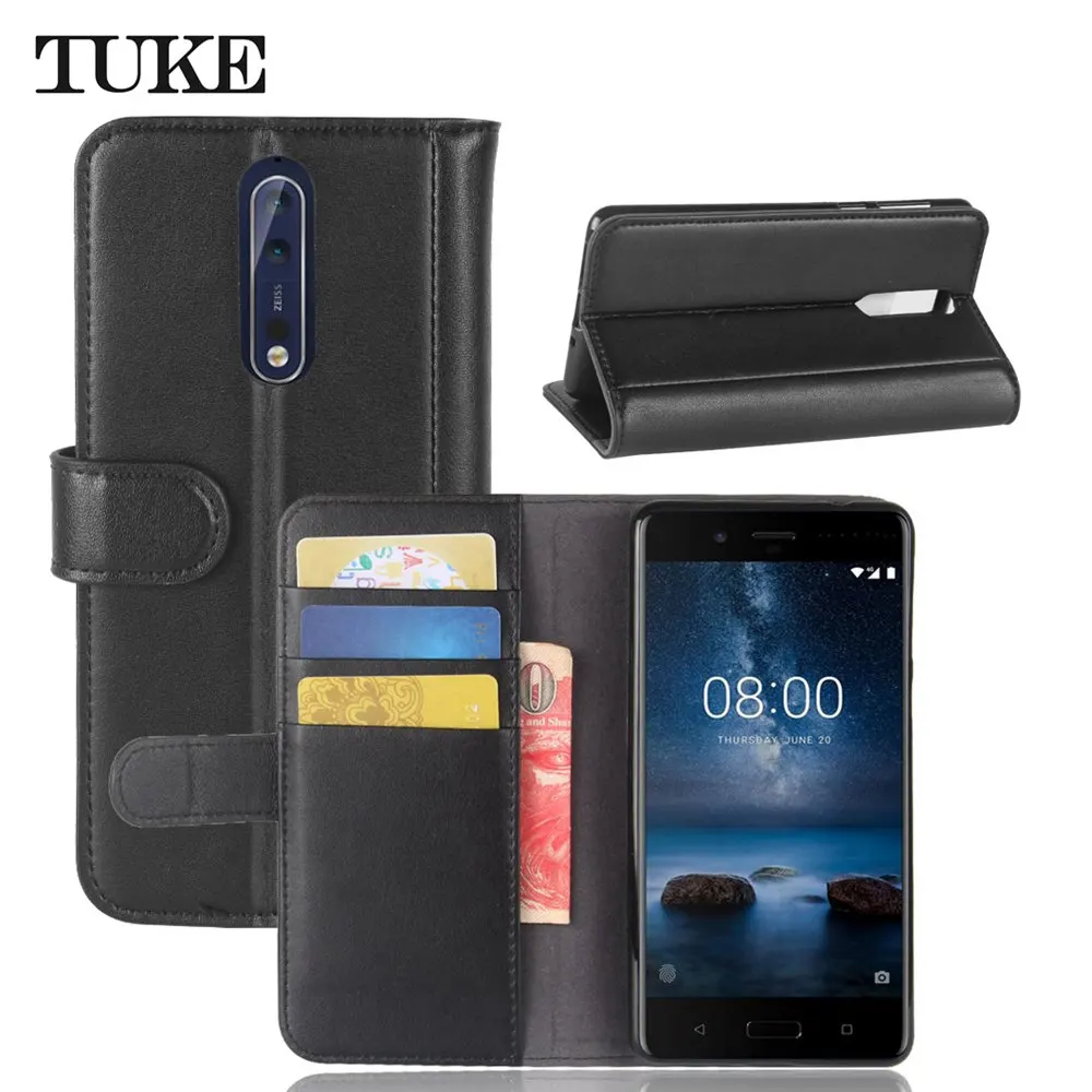 Роскошный чехол TUKE для Nokia 8 5 3 дюйма 2017 кошелек из натуральной кожи флип ТПУ TA 1012