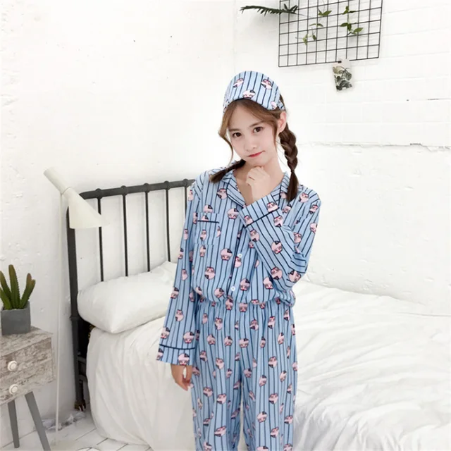 Buy Japanese Autumn Women Sleep Pajamas Cute Leisure