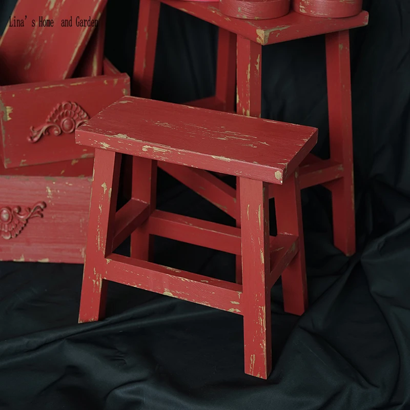 Китайский ручной работы Деревянный Антикварный окрашенный стул