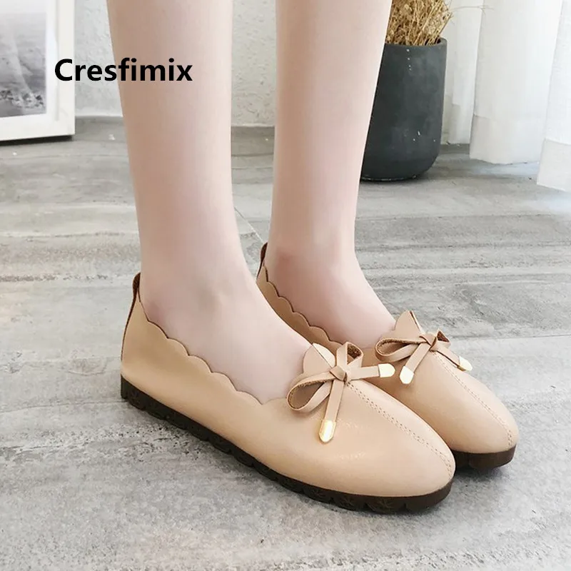 Cresfimix vrouwenschoenen/женские модные офисные черные лоферы из искусственной кожи Милые