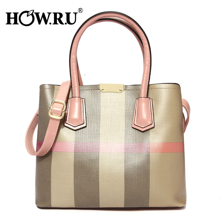 

HOWRU Brand Women Leather Handbags Bags for Women European and American Style 2019 Woman Tote Bag Large Capacity Ladies Hand Bag