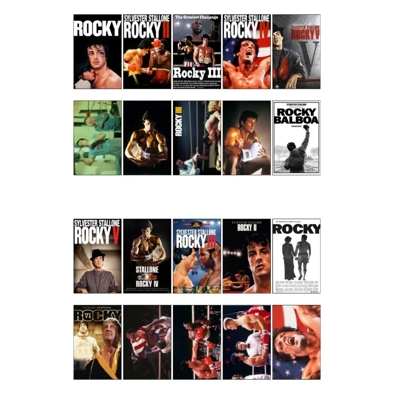 

1 PCS Stallone Rocky Movie Theme Poster DIY Waterproof Sticker Post It Decor Scrapbooking Planner Sluit Sticker Flakes