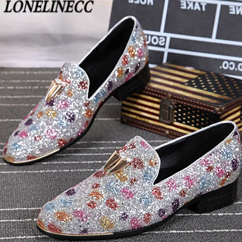 mens rhinestone loafers