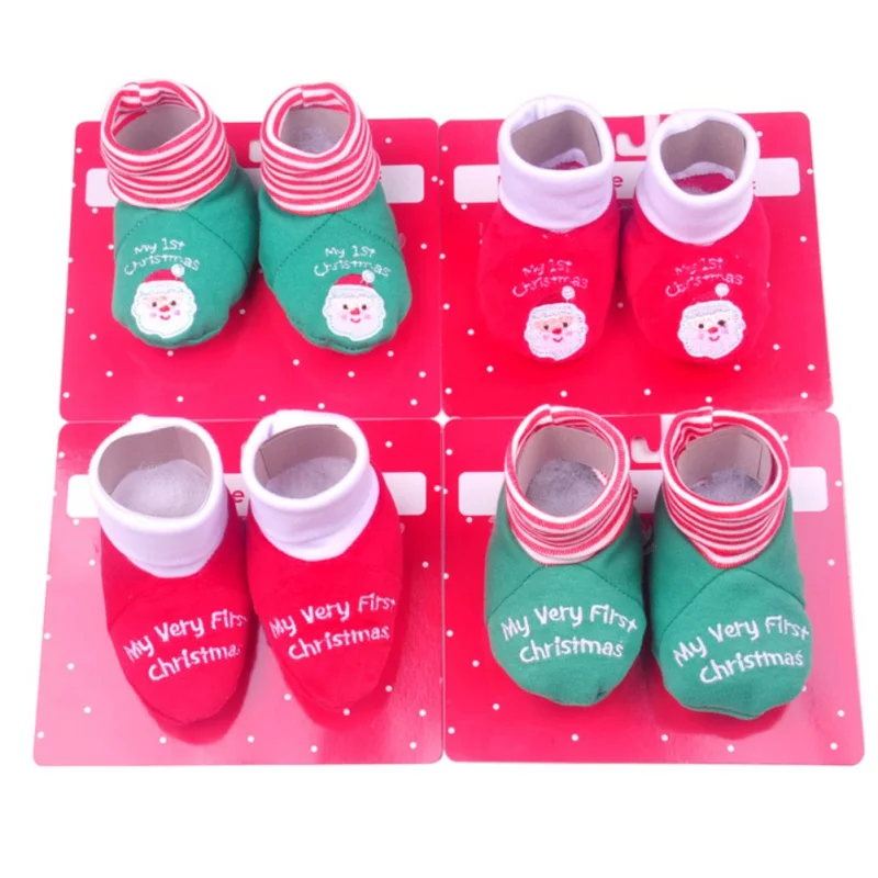 1 Pcs Toddler Cotton Baby Boy Girl Christmas Socks For Newborns Gift