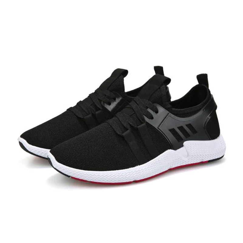 

New Spring and Summer Men's Shoes Leisure Mesh Cloth Lace sneakers Breathable Rubber-soled Running Shoes zapatillas hombre