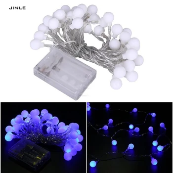 

10M 100 LED Globe Dry battery box String Lights for Party Christmas Wedding party New Year Indoor outdoor Decoration LED lamp